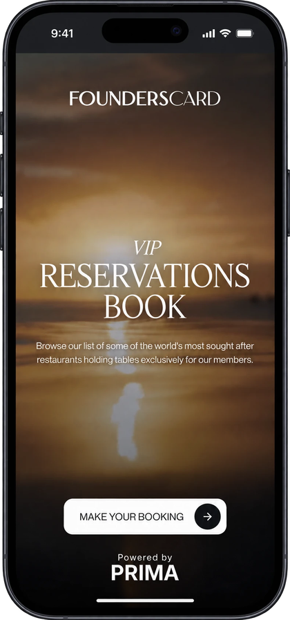 The same service as a members’ reservations book